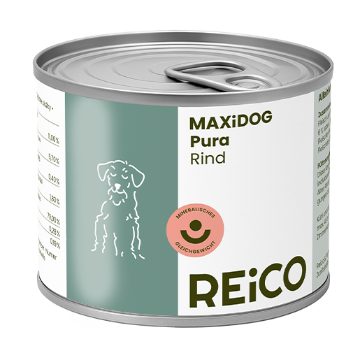 Packung REiCO MAXiDOG Pura Rind