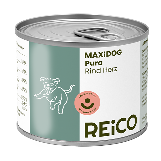 Packung REiCO MAXiDOG Pura Rind Herz